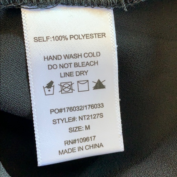 Shinestar black sleeveless semi sheer top - Picture 7 of 7